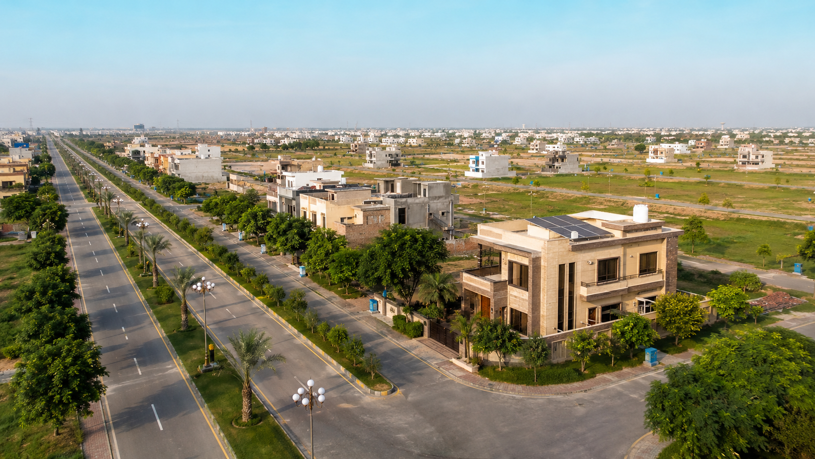 Illustrative landscaped residential community representing Bahria Orchard Lahore Phase 2