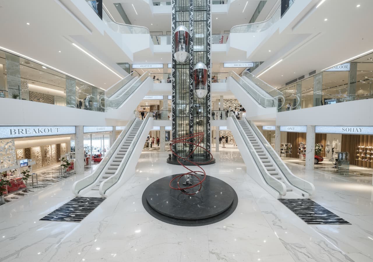 Emirates Mall proposed central retail atrium