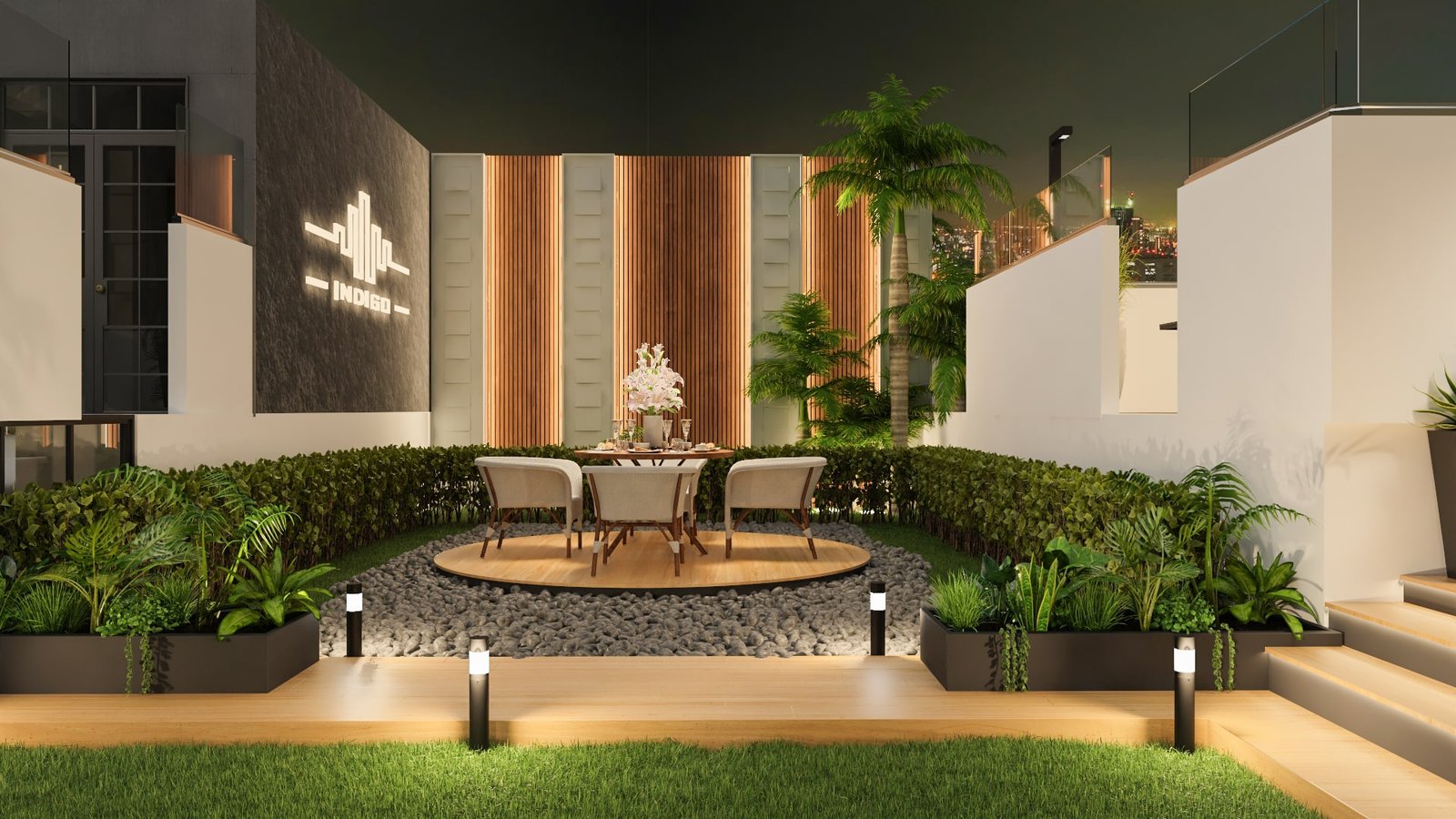 Indigo apartment interior concept
