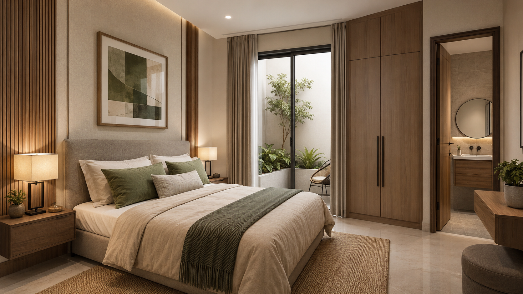 Maryam Town townhouse bedroom concept
