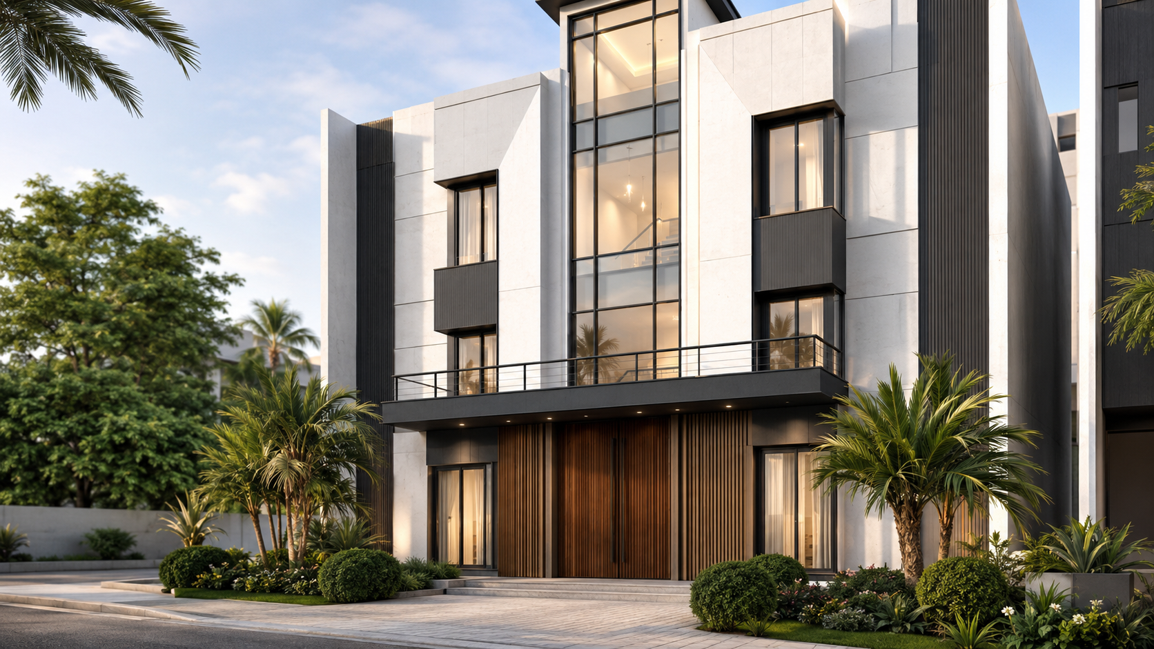 Maryam Town townhouse entrance detail concept