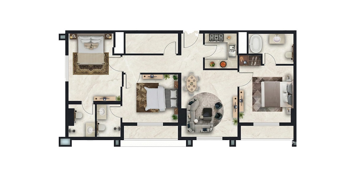 Official Mayfair Residencia floor plan three