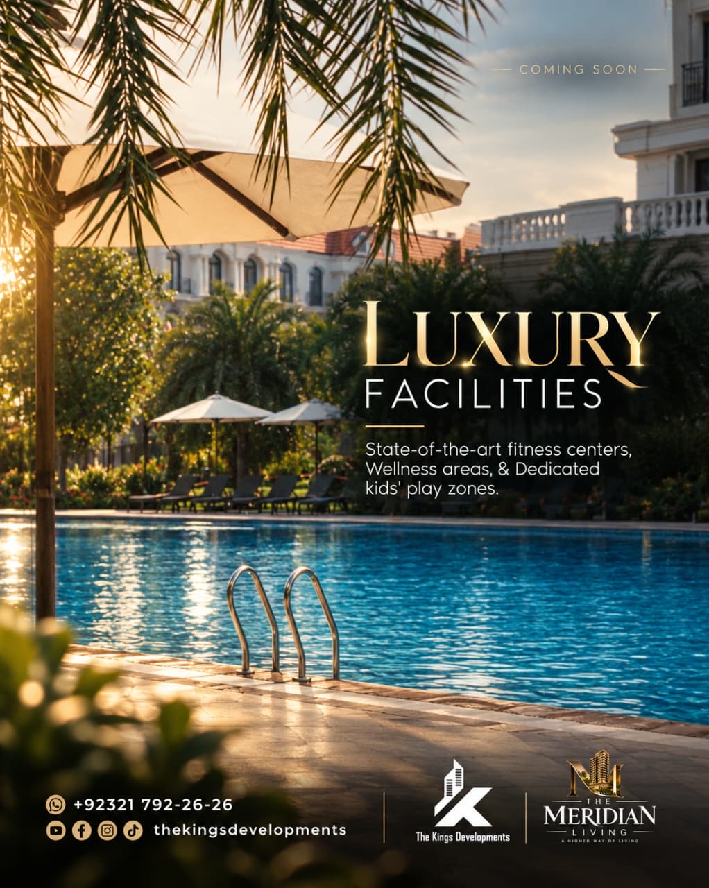 Meridian Living proposed leisure, fitness, wellness and children’s facilities poster