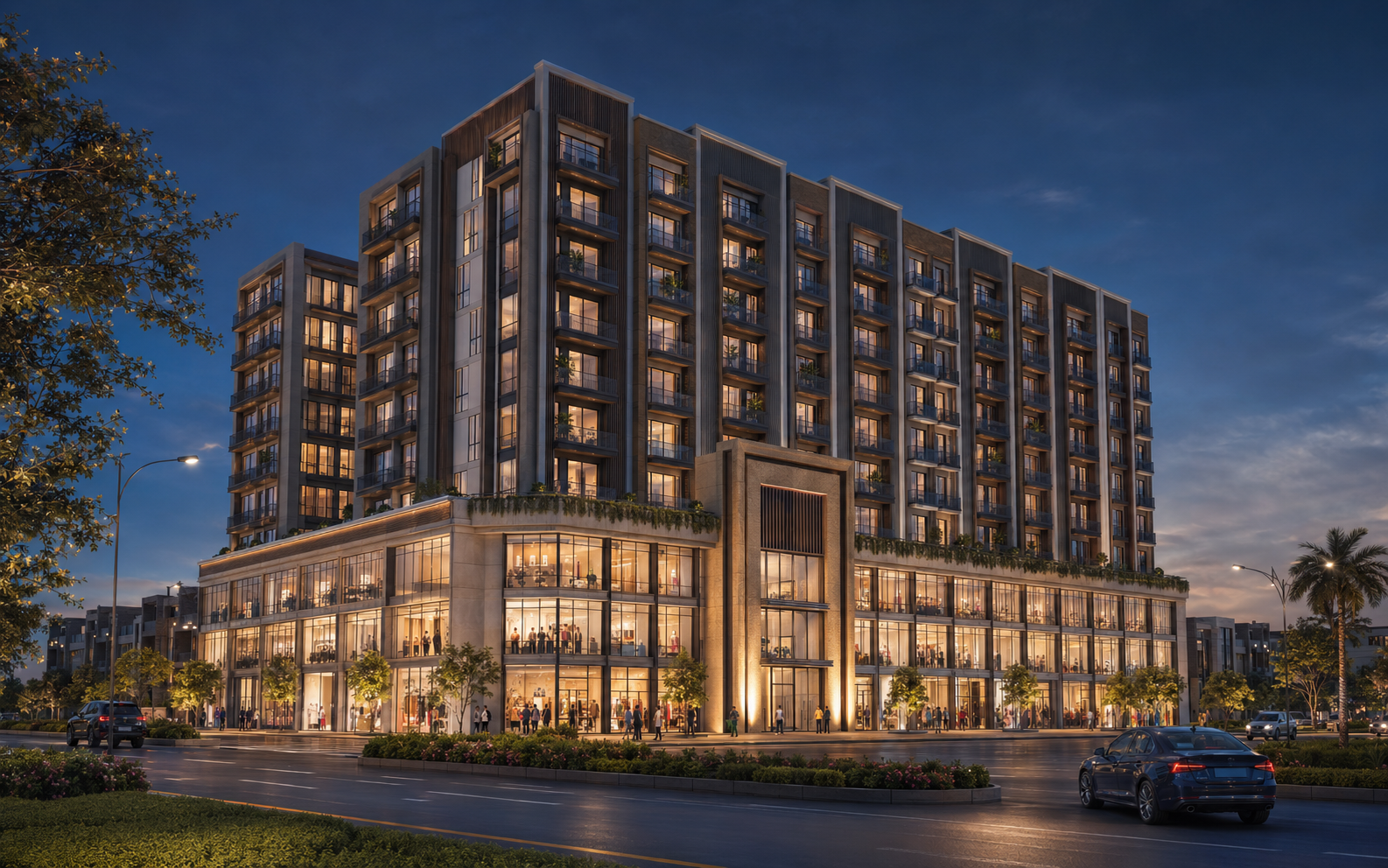 FPN conceptual HD exterior for Times Square Mall and Residencia
